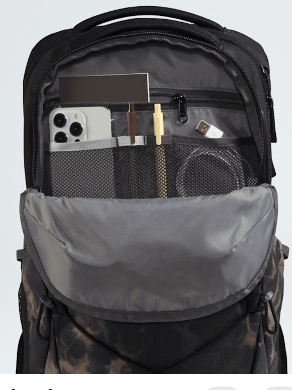 The North Face Jester Black and Brown Tie-Dye Backpack - Picture 7 of 7